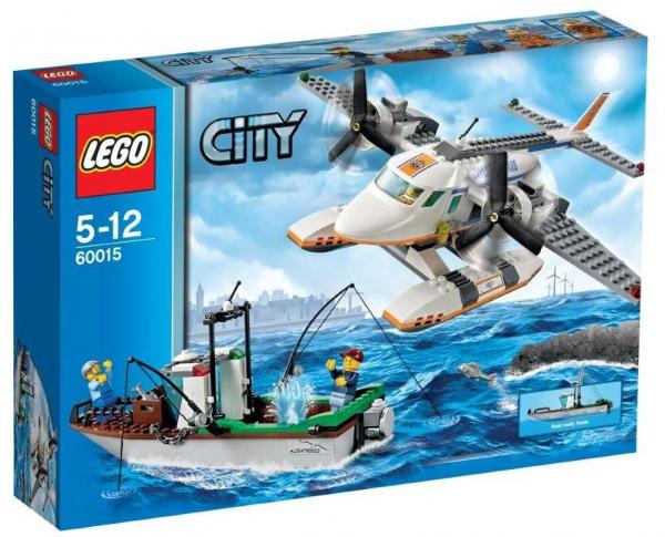 レゴ シティ レスキュープレーンとフィッシングボート 60015